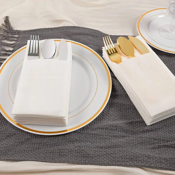 Servilletas con textura de lino