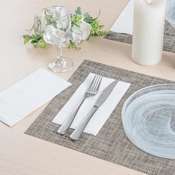 disposable napkins, placemats and table covers