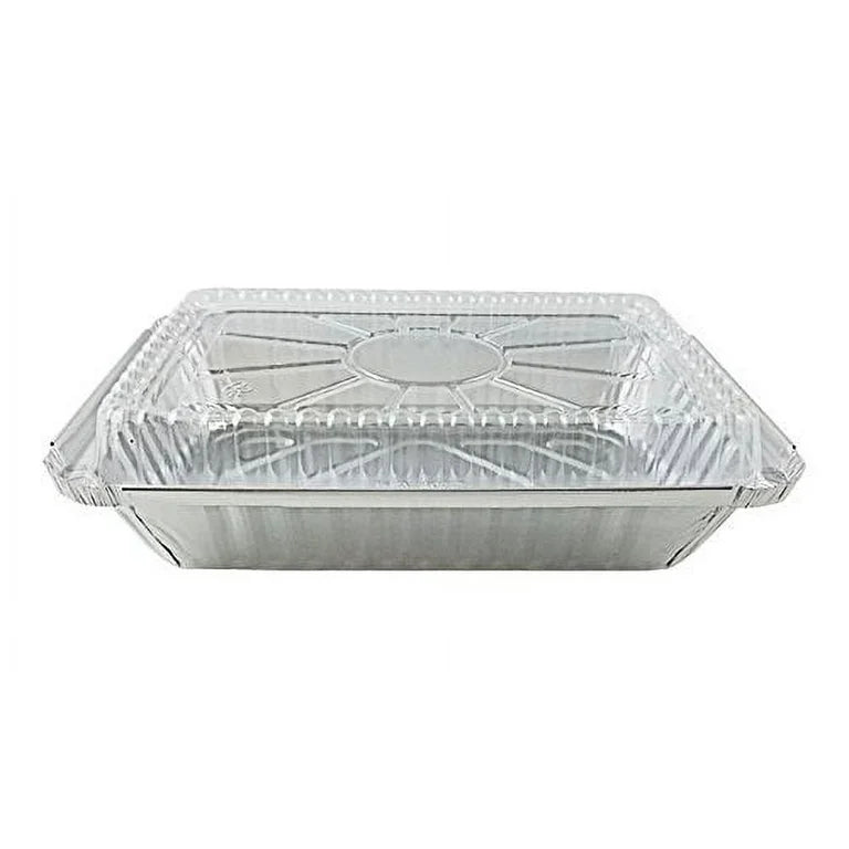 DURA - 1.5 Lbs Oblong Aluminum Container Shallow - 125/Pack