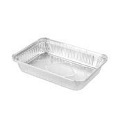 1.5 Lbs Shallow Oblong Aluminum Container 