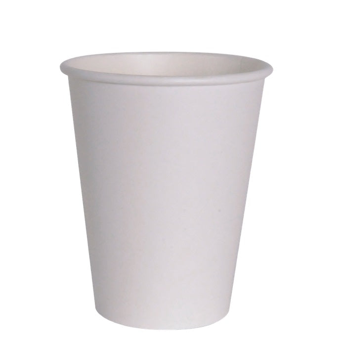 DURA - Vasos de papel para bebidas calientes de 12 oz, color blanco, 20 x 50 por caja