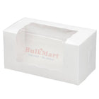 EB Box - Caja para 2 cupcakes con ventana, color blanco, 8