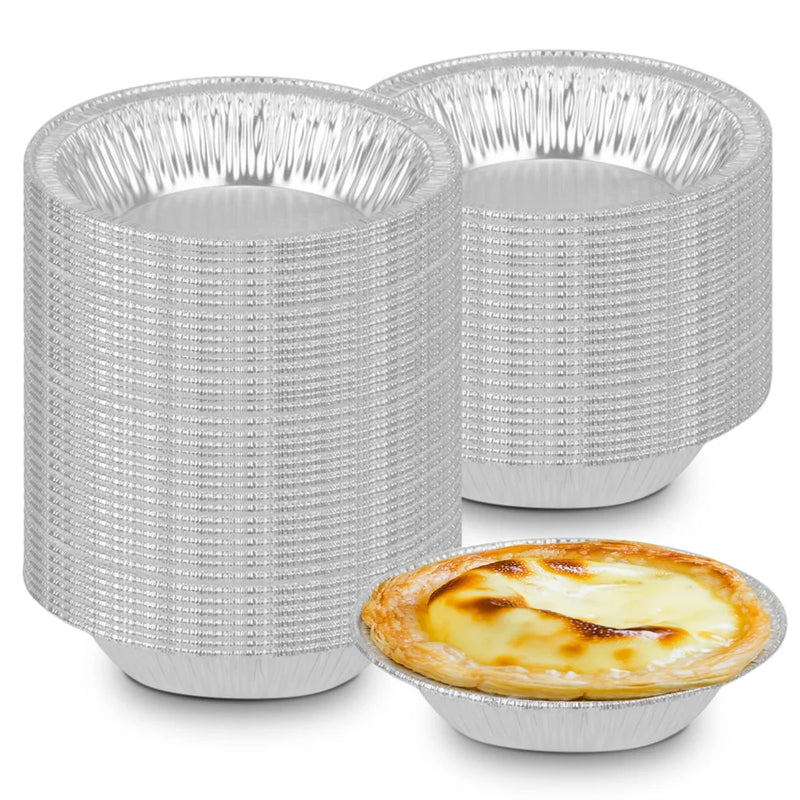 4" Round Aluminum Foil Tart Pan - 125/Pack