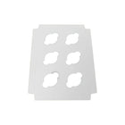 Caja EB - 6 insertos para cupcakes blancos de 10