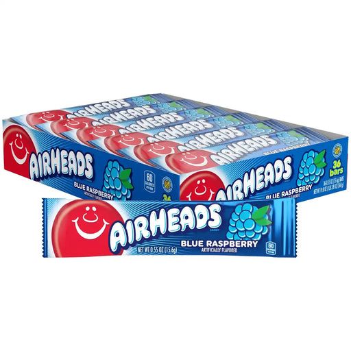 Airheads - Blue Raspberry Candy Bars - 36 x 15.6g