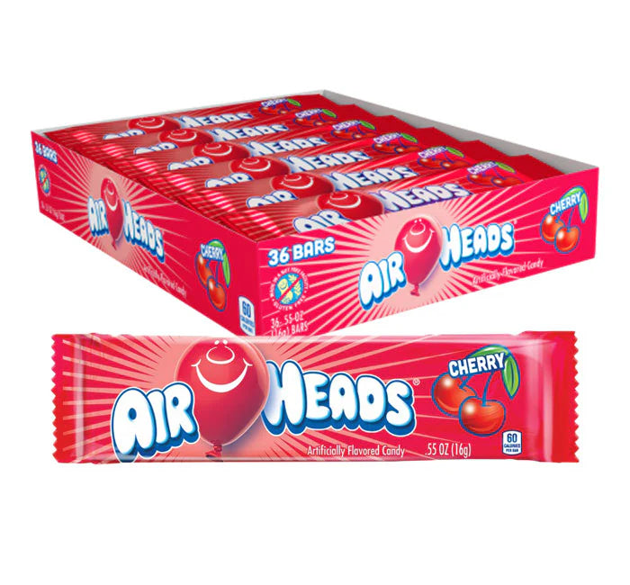 Airheads Cherry Candy Bars 36 x 15.6g