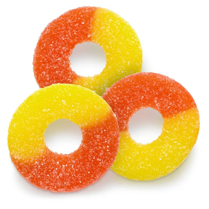 Albanese - Gummi Peach Rings Bulk - 4 x 4.5 Lbs