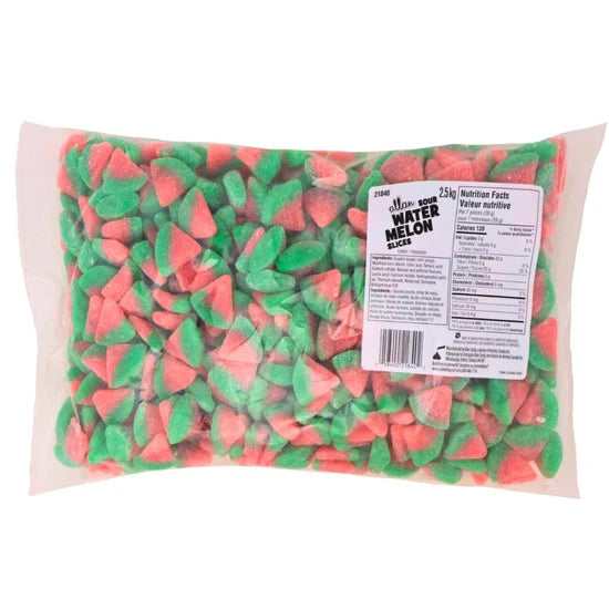 Allan - Sour Watermelon Slices Bulk Gummies - 4 x 2.5 Kg