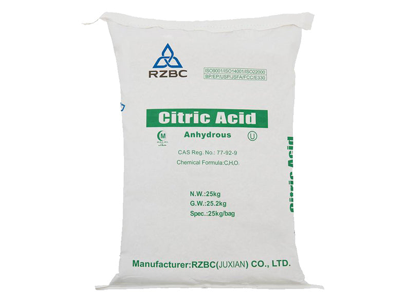 Ensign - Ácido cítrico anhidro de 30 a 100 mallas - Tatri - 55 libras