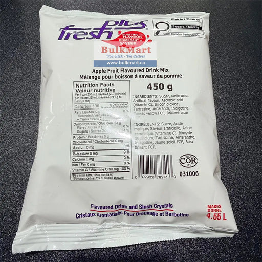 Fresh Plus - Apple Fruit Drink and Slush Crystals - 450g