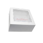 EB Box - Caja para 4 cupcakes con ventana, color blanco, 7