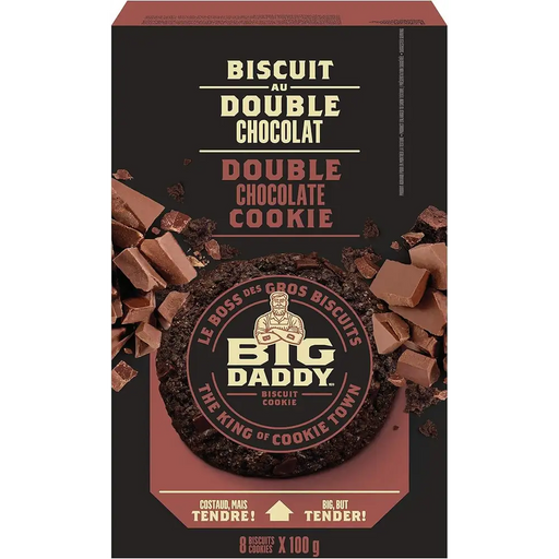 Big Daddy - Double Chocolate Oatmeal Cookies - 8 x 100g