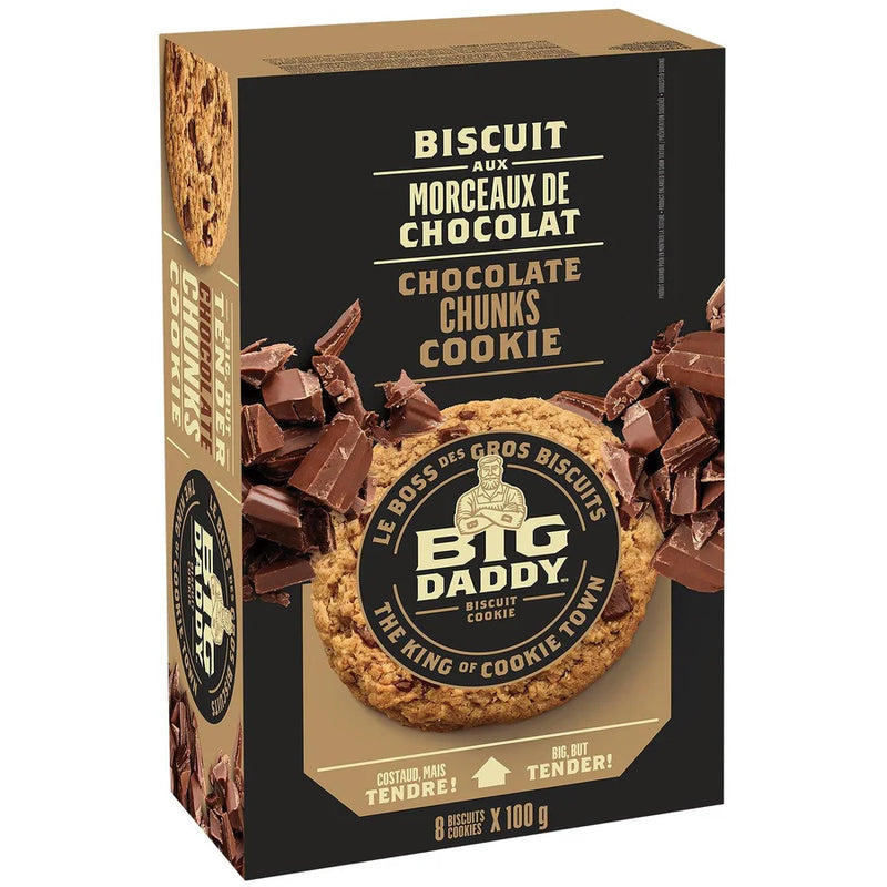 Big Daddy - Galletas de avena con trozos de chocolate - 8 x 100g