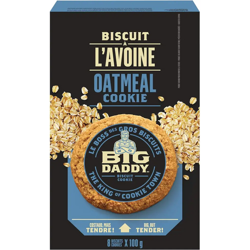 Big Daddy - Oatmeal Cookies Individually Wrapped - 8 x 100g