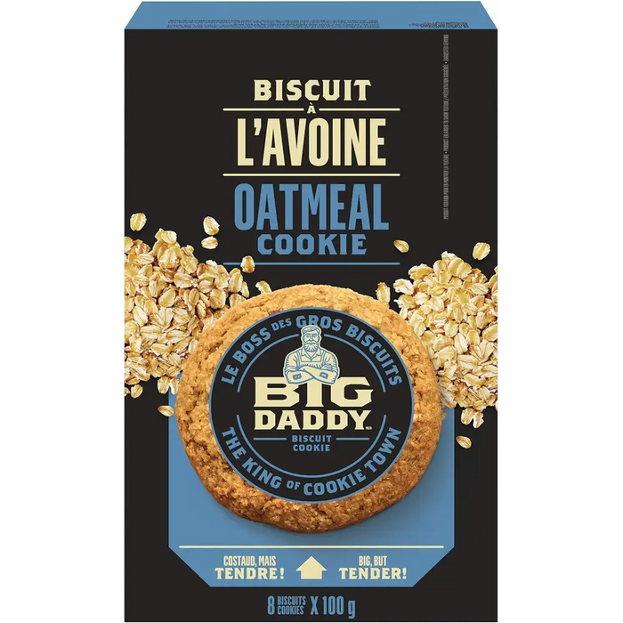 Big Daddy - Oatmeal Cookies Individually Wrapped - 8 x 100g