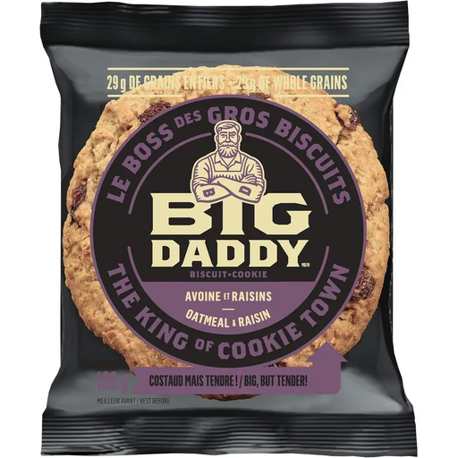 Big Daddy - Oatmeal & Raisins Cookies - 8 x 100g