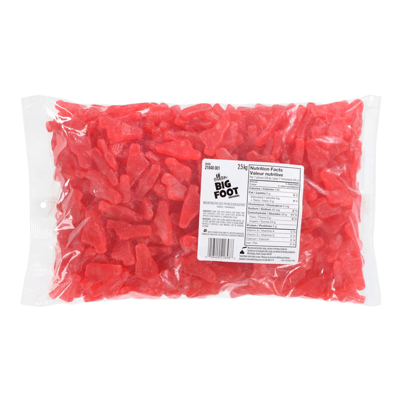 Allan - Big Foot Original Bulk Gummy Candy - 2.5 Kg