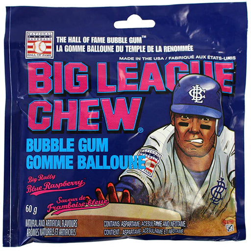 Big League - Chew Bubble Gum Blue Raspberry - 12 x 60g