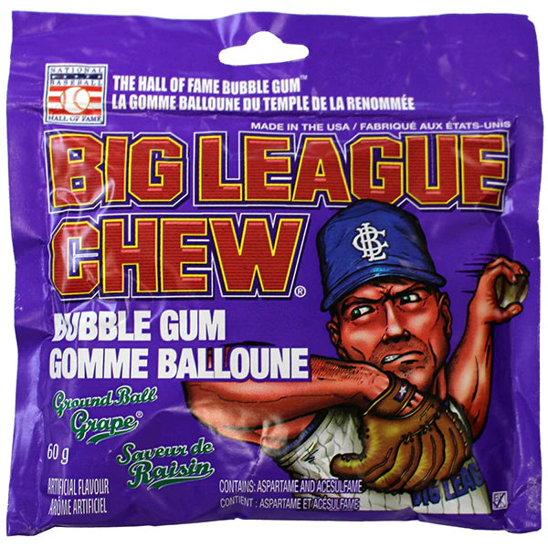 Big League - Chew Bubble Gum Grape - 12 x 60g