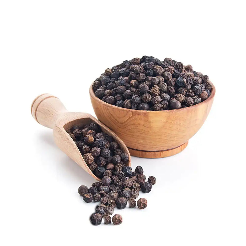 whole black pepper
