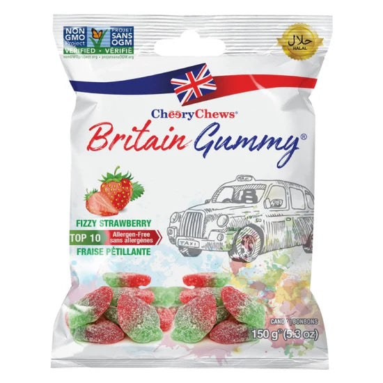 Britain Gummy - Fizzy Strawberry - 150g