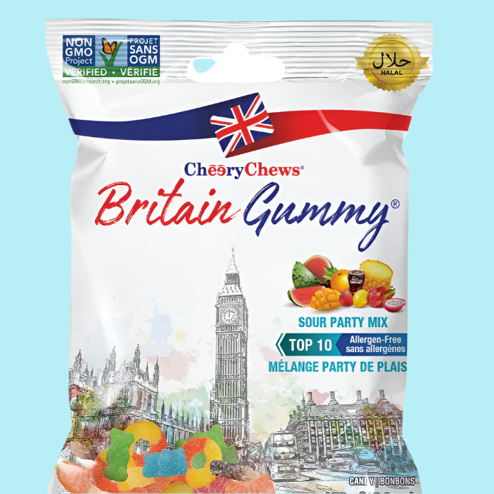 Britain Gummy - Sour Party Mix - 6 x 80g