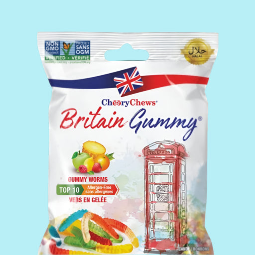 Britain Gummy - Gummy Worms - 48 x 80g