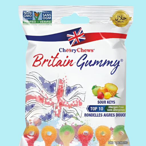 Britain Gummy Sour Keys 80g