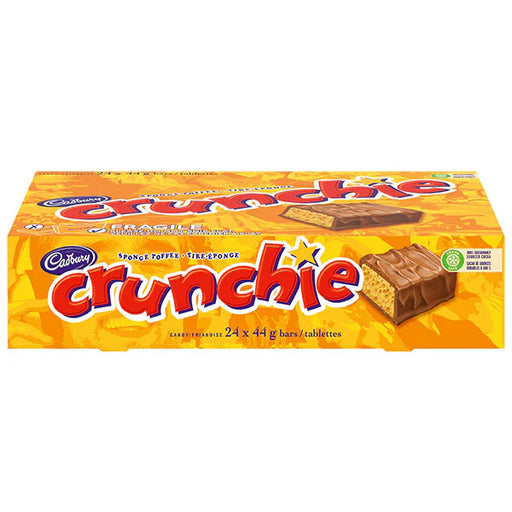 Cadbury Crunchie Chocolate Candy Bar 24 x 44g