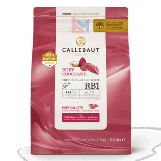 Callebaut - RB1 Finest Belgian Ruby Callets - 2.5 Kg