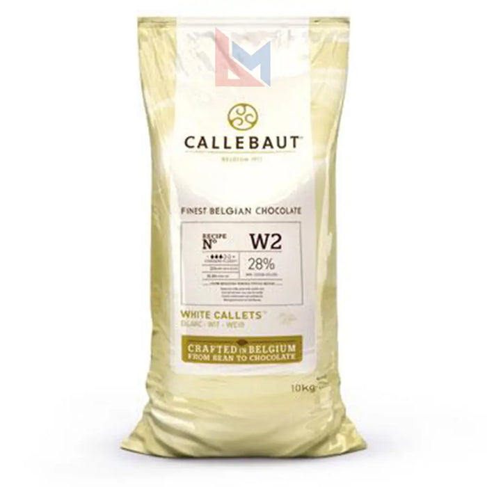 Callebaut - W2 White Chocolate Callets 28% - 10 Kg