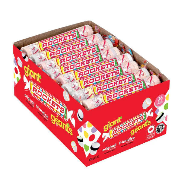 Cede - Giant Rocket Roll Candy - 36 x 28g