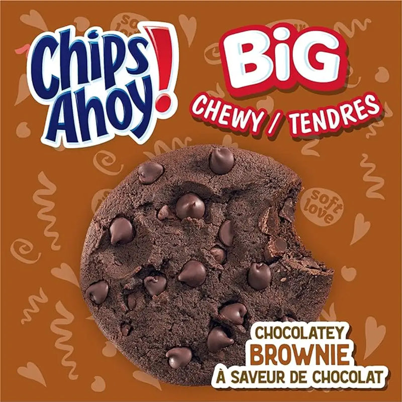 Chips Ahoy - Galletas Brownie Grandes, Blandas y con Sabor a Chocolate - 7 x 71g