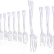 Clear Plastic Mini Forks 