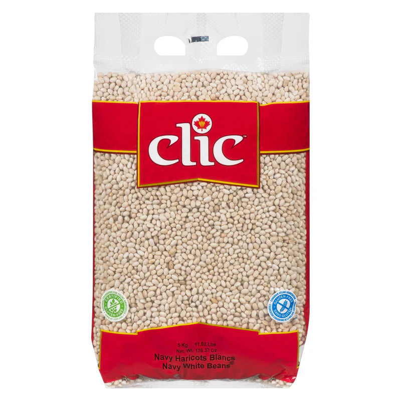 Clic - Dried Navy White Beans - 5 Kg