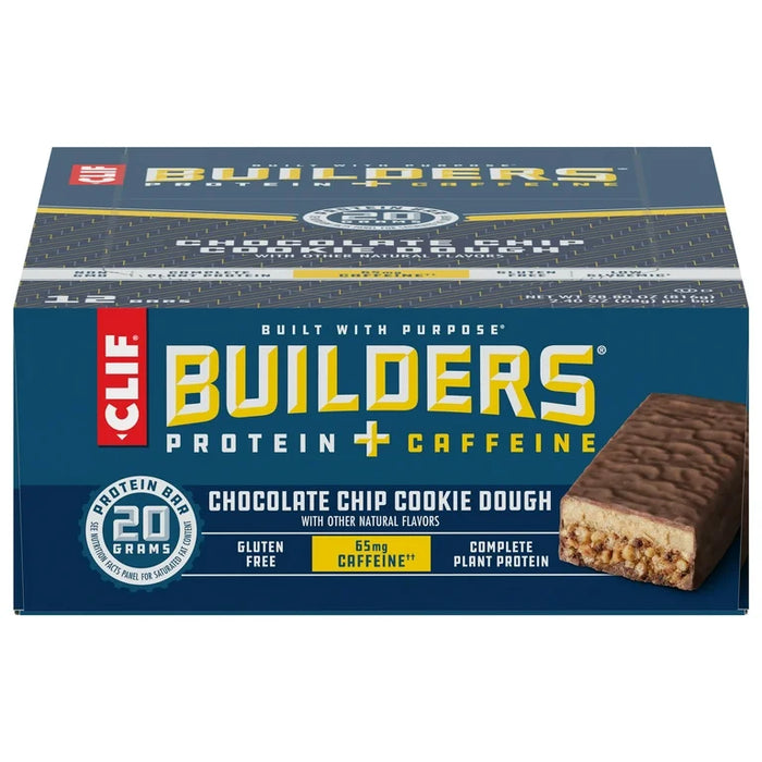 Clif Builders - Chocolate Chip Cookie Dough Protein Bar - 12 x 68g