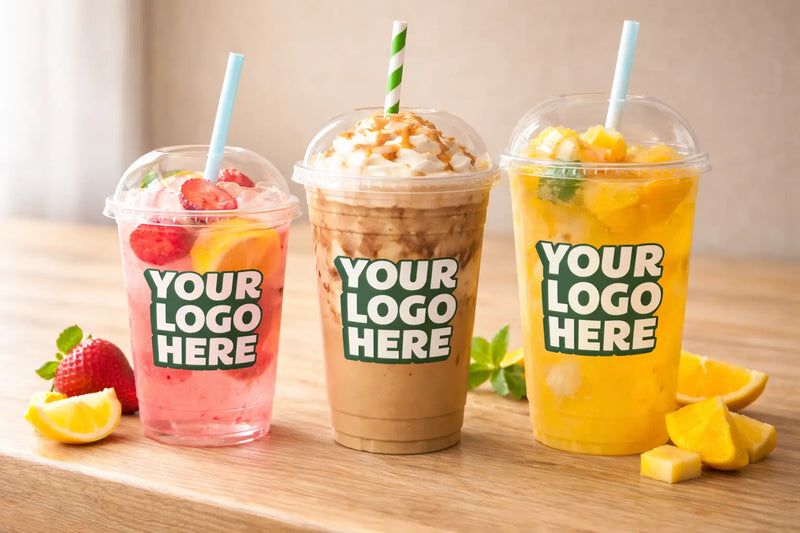 12 Oz Custom Printed Cold Cups 98mm Rim - 1000/Case