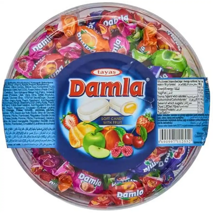 Damla - Assorted Soft Candy With Fruit - 12 x 400g