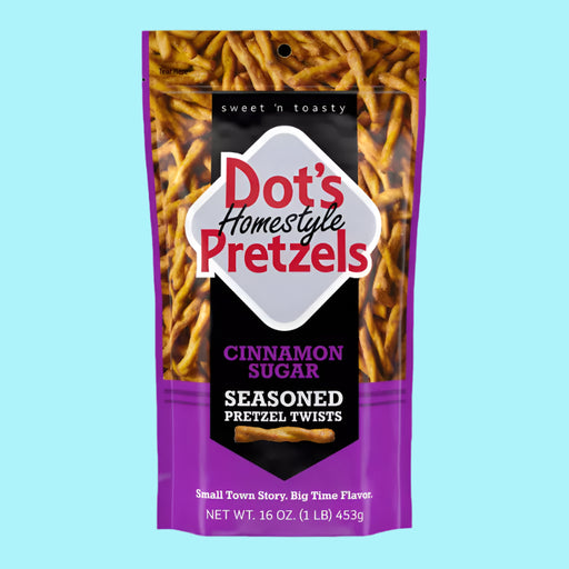 Dot's - Homestyle Cinnamon Sugar Seasoned Pretzel Twists - 6 x 453g