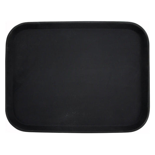 Easy-Hold 18 x 14 inch Rectangular Rubber-Lined Plastic Tray