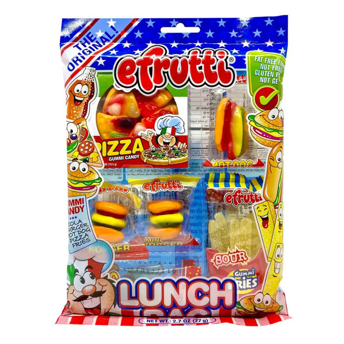 Efrutti - Lunch Bag Gummy Candy Individually Wrapped 77g