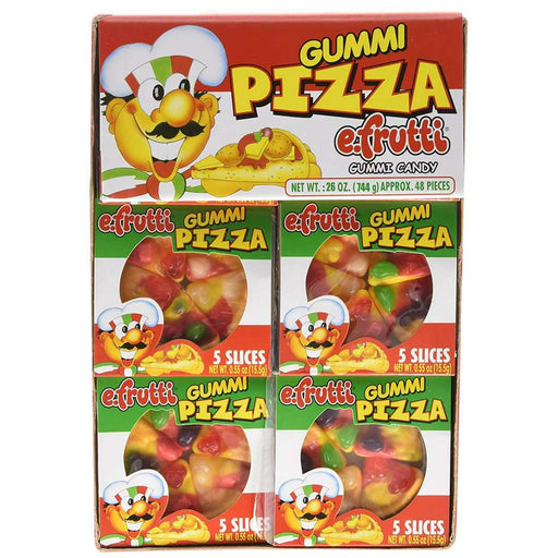 Efrutti - Pizza Gummy Candy Individually Wrapped 15.5g - 48 Count