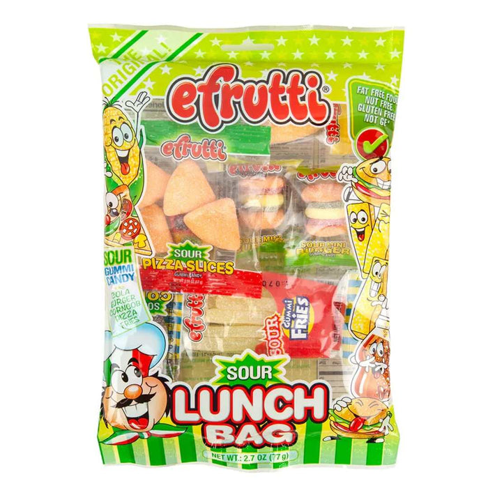 Efrutti Sour Lunch Bag Gummy Candy 77g