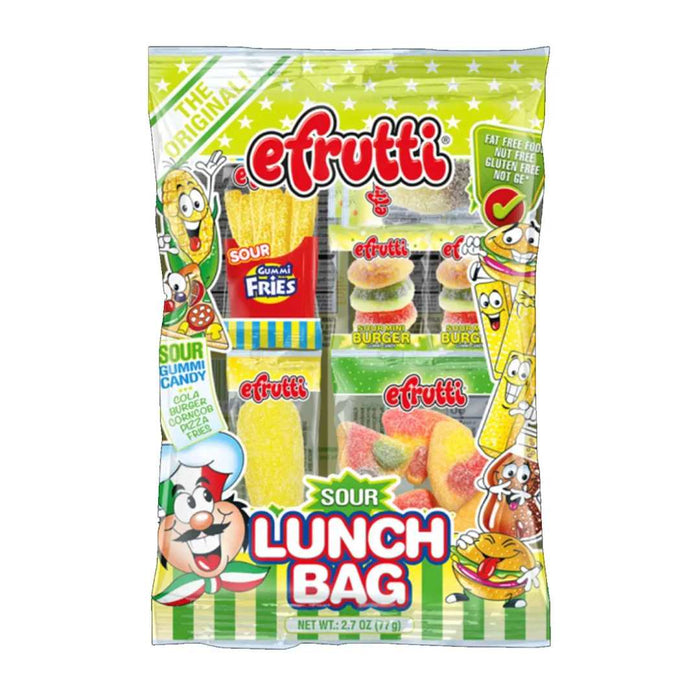 Efrutti Sour Lunch Bag Gummy Candy 77g