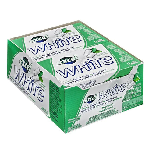 Excel - White Spearmint Sugar Free Chewing Gum 12 Pcs - 12 Packs