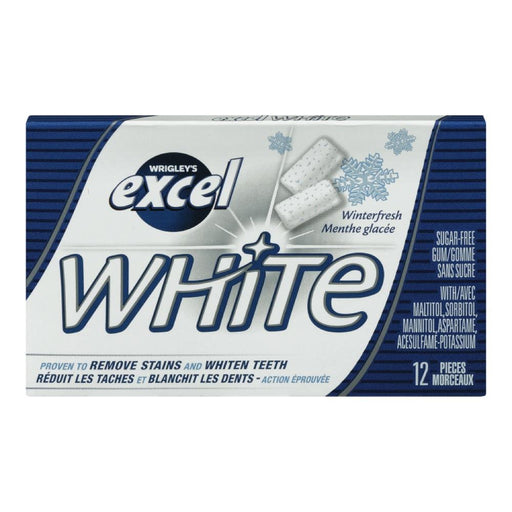 Excel - White Winterfresh Sugar Free Chewing Gum 12 Pcs - 12 Packs