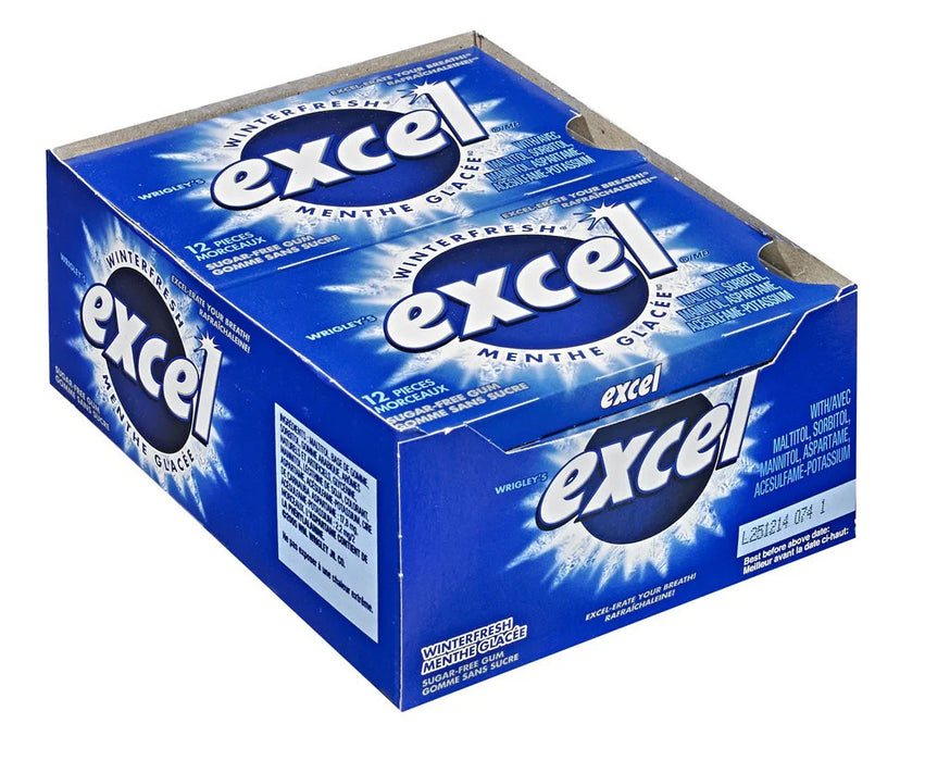 Excel - WinterFresh Sugar Free Chewing Gum 12 Pcs - 12 Packs