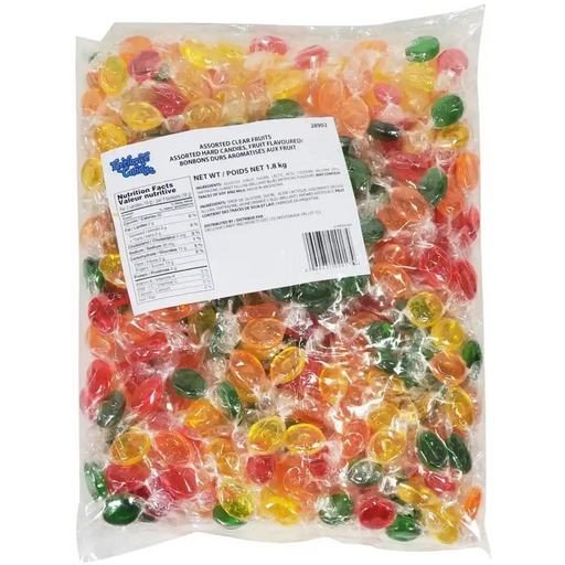 Exclusive - Assorted Clear Fruits Hard Candy - 1.8 Kg