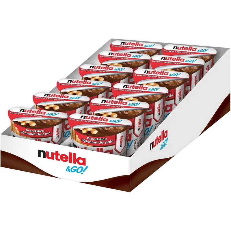 Ferrero - Nutella & Go Hazelnut Spread & Breadsticks - 12 x 52g