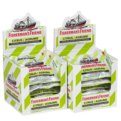 Fisherman's Friend - Citrus Sugar Free 22 Lozenges - 16 Packs